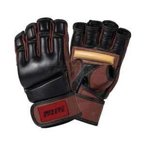 Vente en ligne directe d'usine Gants d'entraînement MMA demi-doigt Vêtements en cuir de sécurité - Product Image 1