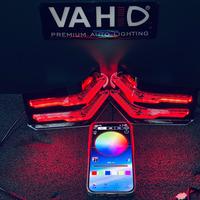 Anneau lumineux projecteur universel en acrylique RGB DRL, clignotant dynamique, anneau lumineux haute intensité, réglage intelligent par application pour Corolla pour Innova