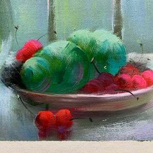 100% dipinto a mano 24 In× 20 in olio su tela arte campo classico - Product Image 3