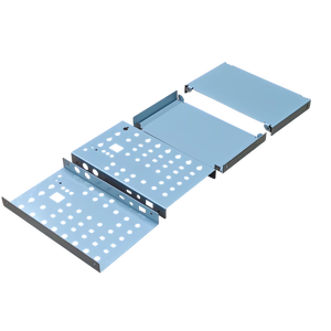 Pieza de chapa de metal personalizada con recubrimiento en polvo de doblado y estampado de precisión para recintos eléctricos y de equipos - Product Image 2