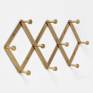 Kim loại màu đen giữ chìa khóa 10 móc treo macrame tường treo khăn tường chủ <span class=keywords><strong>mountable</strong></span> đa mục đích nhà để xe công cụ nhà bếp - Product Image 1