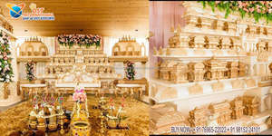 งานแต่งงานแบบดั้งเดิมของอินเดียใต้ Kalyana Mandap ศรีลังกาแต่งงานช้าง Mandap พระราชมหารานีพิธีแต่งงานโดม Mandap - Product Image 6