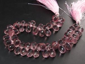 Nouveauté Améthyste Rose Quartz Micro Facettes Perles de Verre Gouttes 8 pouces Lâche Nature Cristal Couleur Personnalisée Fabrication de Bijoux Troisième - Product Image 5