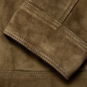 Ropa de hombre de nuevo diseño, chaqueta de gamuza, ropa de invierno para hombre, chaqueta para hombre, chaqueta de gamuza marrón - Product Image 4