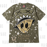 T-shirts graphiques haut de gamme en tissu mélange de coton doux, coupe décontractée, design artistique, vêtements décontractés confortables