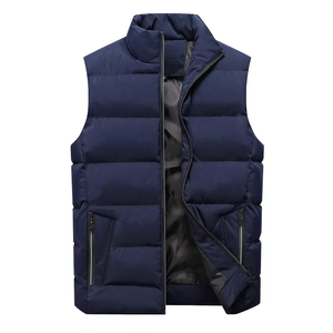 New Arrival Men's Casual Hooded Canvas Waterproof Breathable Winter Puffer Vest-High Quality Low MOQ Customizable Front - Product Image 5