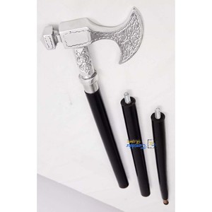 Bastón náutico de latón con diseño de hacha, bastón de madera para caminar para hombres y mujeres, artículo de regalo para exteriores e interiores - Product Image 3