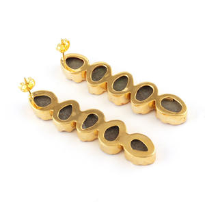 Pendiente de azúcar Natural con piedras colgantes, pendientes largos de varias piedras, joyería asequible, venta al por mayor - Product Image 5