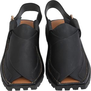 Hermosa Sandalia de cuero puro para hombres de color en tarifa al por mayor en color negro hecho a mano Peshawari Khari para hombres 2025 - Product Image 1