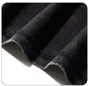 Camiseta Unisex de algodón peinado de 250gsm, camiseta de manga corta con ajuste cuadrado genuino y cuello redondo, camiseta de marca sólida en blanco para hombres - Product Image 4