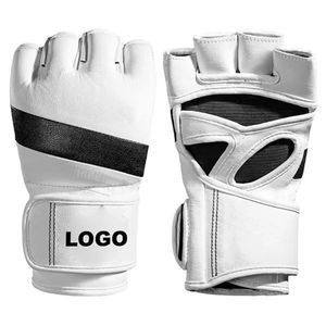 Gants de combat demi-doigts de haute qualité 2026, meilleur prix, en PU/cuir, pour l'entraînement de boxe, prix bas avec OEM personnalisé - Product Image 4