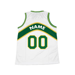 Maillot de basket-ball personnalisé avec nom et numéro de l'équipe, sublimation, respirant, séchage rapide, saison estivale, prix de gros - Product Image 2