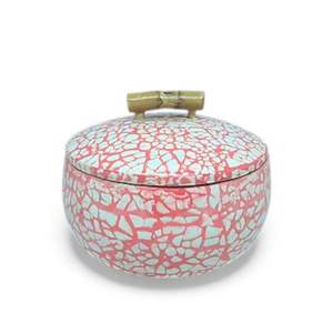 Jarrón de Nácar Hecho a Mano con Incrustaciones de Concha, Jarrón Decorativo para Almacenamiento en Baños y Hogar - Product Image 4