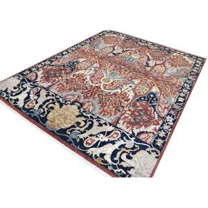 พรมทอมือคุณภาพสูง ดีไซน์เฉพาะตัว สไตล์เปอร์เซียคลาสสิก สีแดง ทำจากขนสัตว์ทอมือ ปูเต็มพื้นที่ สำหรับใช้ในบ้าน รุ่นใหม่ - Product Image 5