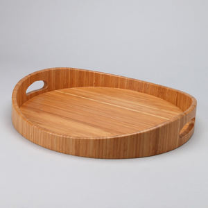 ถาดแสดงขนมขบเคี้ยวทำจากไม้ที่ทำด้วยมือถาดขนมอบรูปวงรีสำหรับงานนำเสนอในงานปาร์ตี้ที่เป็นมิตรต่อสิ่งแวดล้อม - Product Image 1