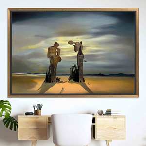 Millet's Angelus Printed Canvas: Archeological Reminiscence Wall Decor,GOLD <b>FRAMED</b> CANVAS - Product Image 1