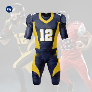 Conjunto de Uniforme de Fútbol Americano para Hombre, Personalizado con Nombre de Equipo y Marca, Impresión 3D, 100% Poliéster, Transpirable, de Secado Rápido, Tallas Grandes - Product Image 2