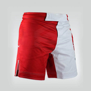 Shorts MMA imprimés de haute qualité, taille élastique, séchage rapide, style sportif à motif uni, fabriqués au Pakistan - Product Image 5
