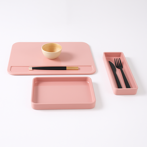 Minh Giang Craft Bulk Lacquer <b>Tray</b> Set Premium Handmade Wooden Serving <b>Trays</b> Stylish Housewarming Gift Modern Decorative - Product Image 1