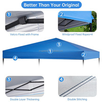 Tente de réception 3x3 m à structure en aluminium, simple couche, robuste, imperméable, pour événements extérieurs, salons professionnels, expositions, sports, intérieur, personnalisable