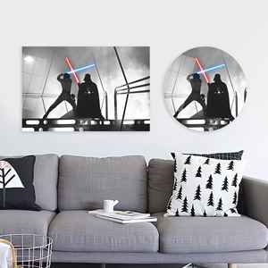 Tableau imprimé sur toile : Décoration Star Wars Darth Vader vs Luke Skywalker, ART SUR VERRE TÉRMÉTRAL - Product Image 1