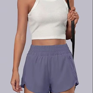 Women Shorts Summer Fashion Casual Wear High <b>Waist</b> Breathable Athletic Sportswear Yoga Lounge Streetwear Custom Brand Clothing - Product Image 1