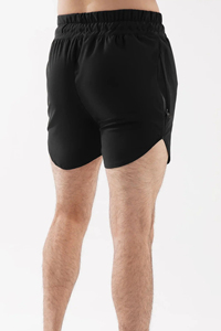 Vente en gros de shorts de sport pour hommes confortables et décontractés à séchage rapide Shorts de basket-ball en toile solide à fente à l'ourlet Fabriqué HP - Product Image 4
