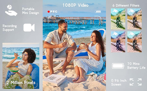 Retro xách tay 64GB Mini <span class=keywords><strong>camera</strong></span>, nhỏ gọn siêu nhỏ HD Video <span class=keywords><strong>camera</strong></span>, có tính năng 1080p HD video ghi hình 0.96-inch IPS màn hình - Product Image 6