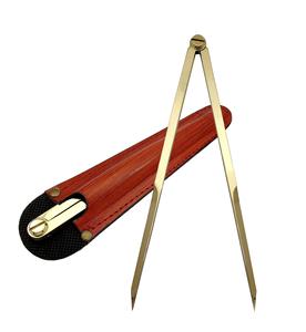 Vintage Navigation droite motif artiste diviseur en laiton massif outil de dessin professionnel 8 "de long en laiton massif avec robuste - Product Image 1