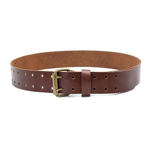 Cinturón de Cuero Utilitario de Doble Hebilla con Diseño Personalizado, Servicio OEM, Último Diseño, Logotipo Personalizado, Transpirable, de Cuero Genuino - Product Image 1