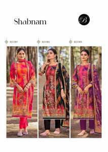 Premium <b>Viscose</b> Maslin Digital Printed <b>Dress</b> Material Full Catalog available at wholesale rate suitable for party wear - Product Image 4