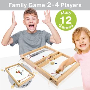 Jeux de société de table en bois d'intérieur portables de luxe pour enfants et famille-Big Flick n Kick - Product Image 4