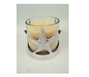 Aluminium Snowflake Glass <b>Tealight</b> <b>Holders</b> - Product Image 3