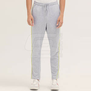 High <b>Men's</b> Slim Cotton Fleece <b>Trousers</b> Custom Design Mid Casual Wear Straight <b>Pattern</b> Sport Style Top List Plain Dyed Colored - Product Image 3
