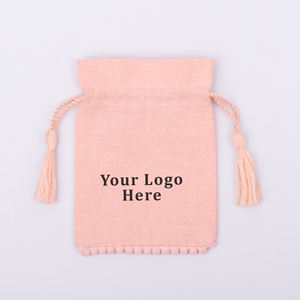 Bolsa de algodón melocotón hecha a mano una solución elegante y ecológica para el almacenamiento diario y la organización algodón puro - Product Image 3