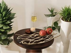 Plato para servir aperitivos, elevadores de exhibición de alimentos de aluminio fundido y platos en forma de hoja para bandejas y platos para servir fiestas - Product Image 6