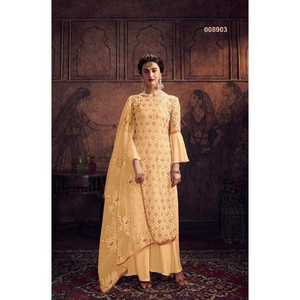 Nouvelle variété Faux Georgette Salwar Kameez pour adultes Robe Siroski Diamant Travail Mariages Achats en ligne Inde Tarif de gros - Product Image 1