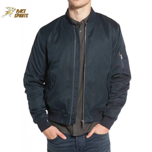 แจ็กเก็ตบอมเบอร์สำหรับผู้ชายเสื้อแจ็กเก็ตบอมเบอร์มีซิปสีดำสำหรับกลางแจ้งสินค้า2026 - Product Image 4