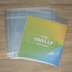 12 inch 33 vòng/phút Nắp kéo pha lê rõ ràng PP nhựa Polypropylene LP Vinyl ghi lại bên ngoài tay áo Bìa album bảo vệ - Product Image 5
