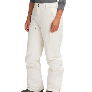 Pantalones de Esquí Blancos de Talla Grande, Cortavientos, Impermeables, Transpirables, Estilo Cargo para Snowboard, Senderismo al Aire Libre, Estilo Holgado - Product Image 1