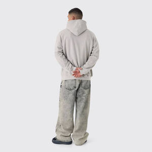 Sweats à capuche personnalisés de haute qualité 100% coton mélangé polaire épais lourd unisexe logo personnalisé hommes automne surdimensionné respirant - Product Image 6