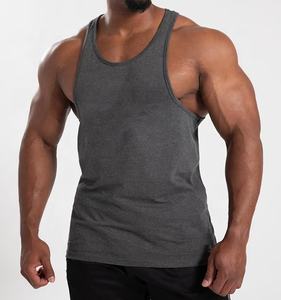 Wholesale 100% Cotton Men's Gym <b>T</b>-<b>Shirts</b> Casual Fitness <b>Bodybuilding</b> Vest High Quality Breathable Tank Tops - Product Image 1