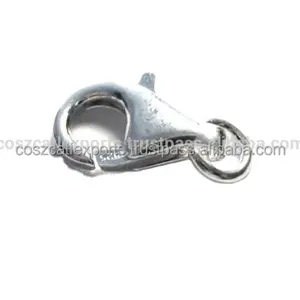 Silber 925 Lock 10x5mm Feder scharnier Feder verriegelung Phantasie Gewinde Kreis S Strang Up einzigartige Magnet verschluss Schmuck finden