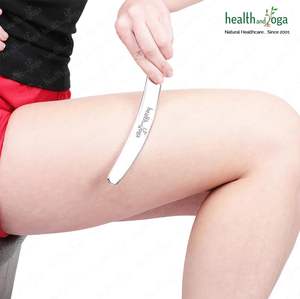 HealthAndYoga SteloRelief Boomerang Gua Sha herramienta de acero inoxidable para masaje corporal de piernas al por mayor disponible - Product Image 2
