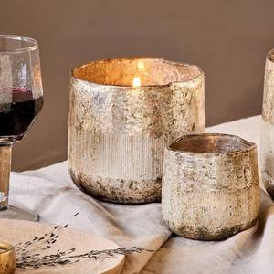 Tazón de tarro de vela blanco personalizado con forma de curva superior de mesa de vela de alta calidad para decoración navideña - Product Image 2