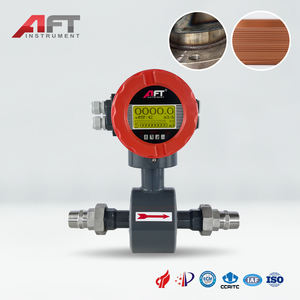 高精度0.5% 24V DC炭素鋼クロミックハイドロヨウ素酸/BSPTネジ式電磁流量計 水/液体用 - Product Image 2