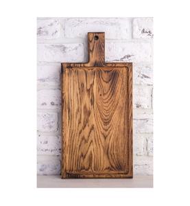 Plato de madera hecho a mano de diseñador 2025, fabricante al por mayor, plato de madera de mango para servir - Product Image 1