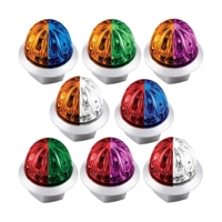 Feu de position latéral LED bicolore 12-24V étanche IP67K, petit modèle type pastèque, garantie 2 ans pour la rénovation/amélioration des camions et remorques