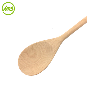 Cuillère à Mélanger en Bois de Hêtre Naturel Anti-Rayures Facile à Utiliser avec Logo Personnalisé - Product Image 2