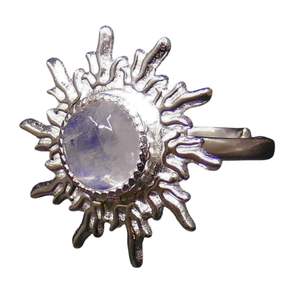 Bague en argent sterling 925 plaqué or avec quartz rose - Product Image 6